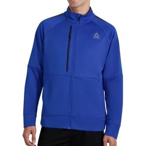 Reebok Men's size Large Blue Full zip Defender Athletic Track Jacket